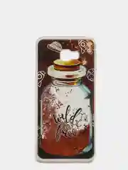 Золотой чехол-переливашка с жидкими блестками для Xiaomi Mi 8 Lite
