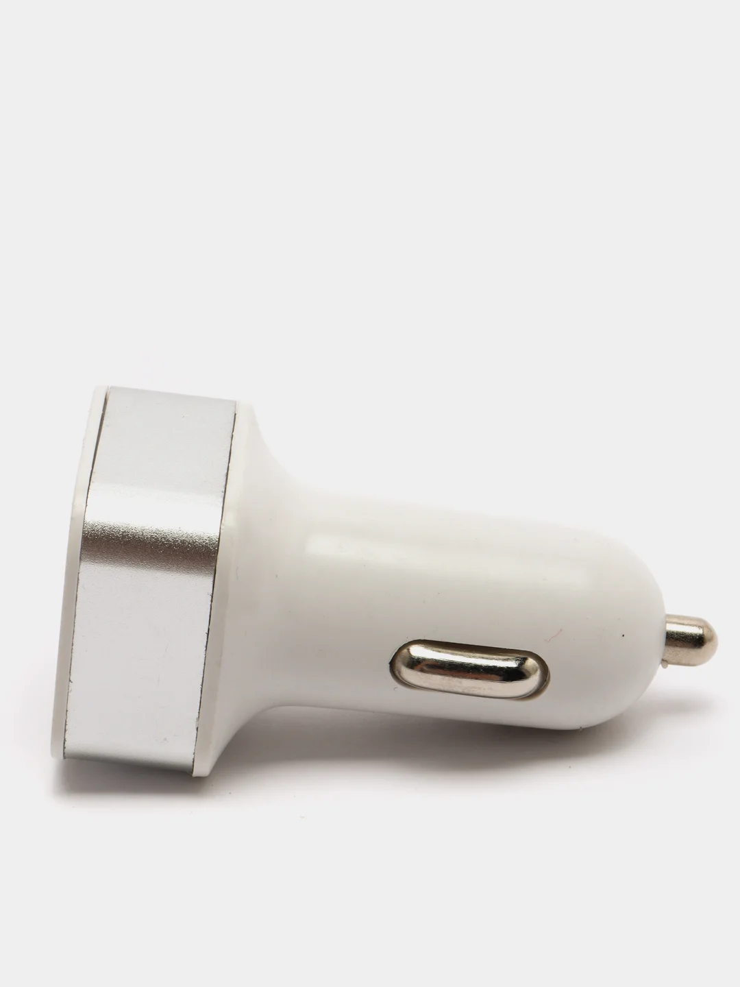 Серебряный зарядное устройство автомобильное, 2 порта USB