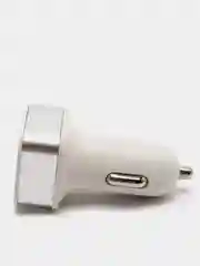 Серебряный зарядное устройство автомобильное, 2 порта USB