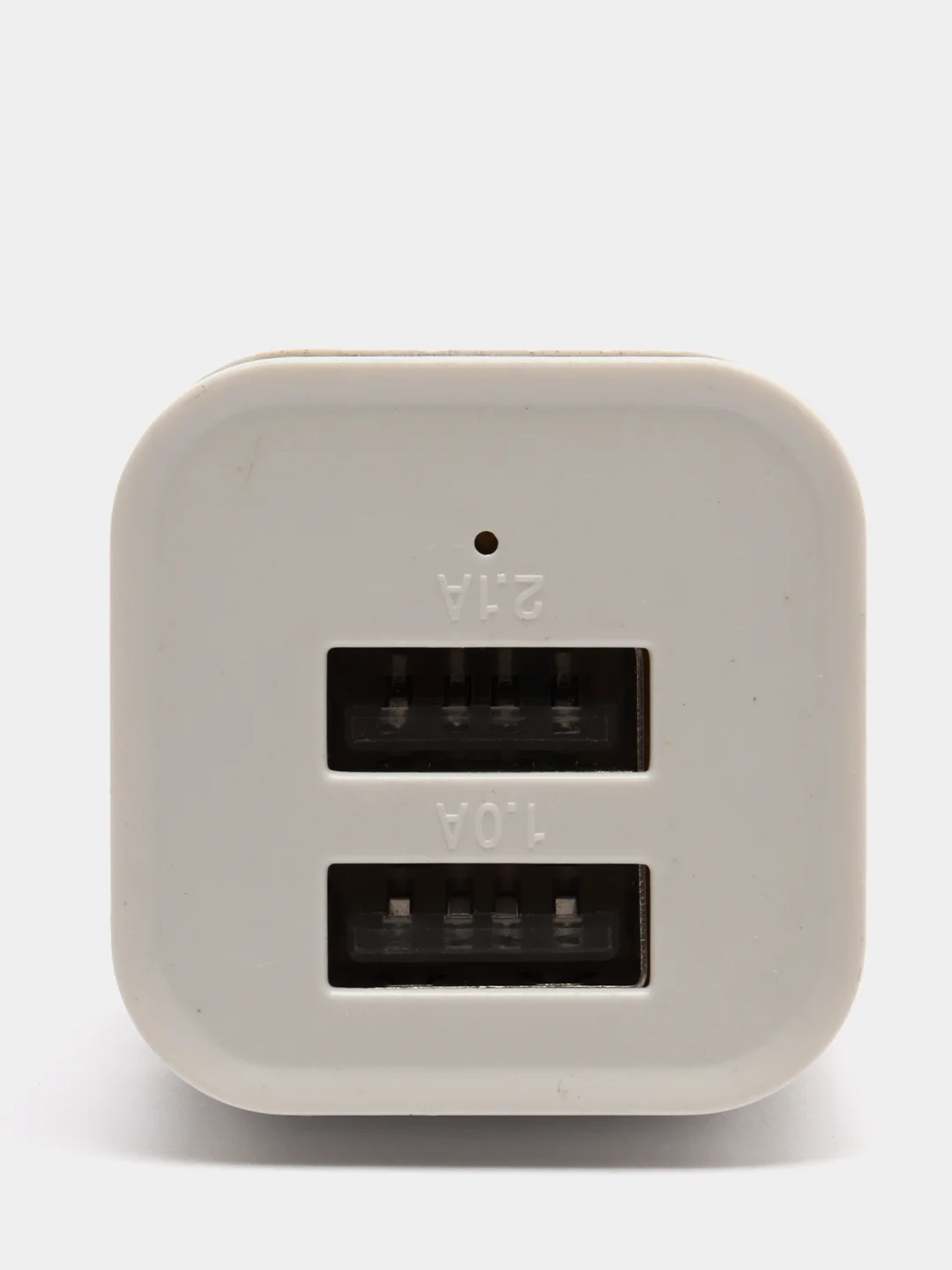 Серебряный зарядное устройство автомобильное, 2 порта USB