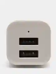 Серебряный зарядное устройство автомобильное, 2 порта USB