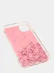 Коралловый меланж чехол пластиковый iPhone 11 Pro, 11 Pro Max, с блестками