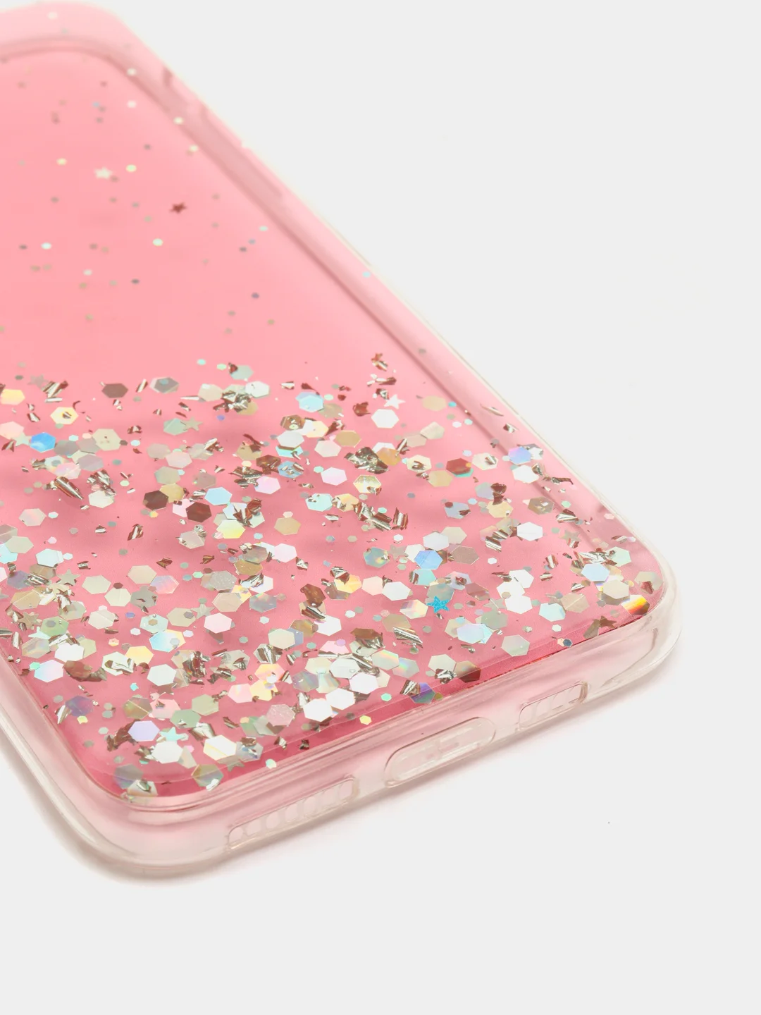 Коралловый меланж чехол пластиковый iPhone 11 Pro, 11 Pro Max, с блестками
