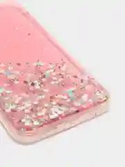 Коралловый меланж чехол пластиковый iPhone 11 Pro, 11 Pro Max, с блестками