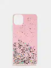 Коралловый меланж чехол пластиковый iPhone 11 Pro, 11 Pro Max, с блестками