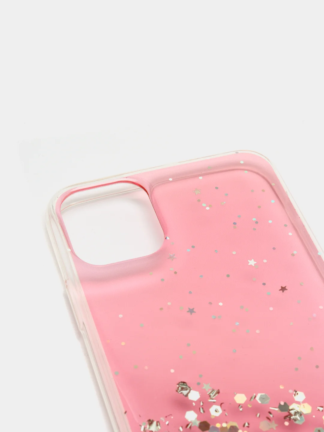 Коралловый меланж чехол пластиковый iPhone 11 Pro, 11 Pro Max, с блестками