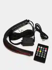 Светодиодная RGB-лента, с пультом. Подсветка ног и салона авто от прикуривателя или USB