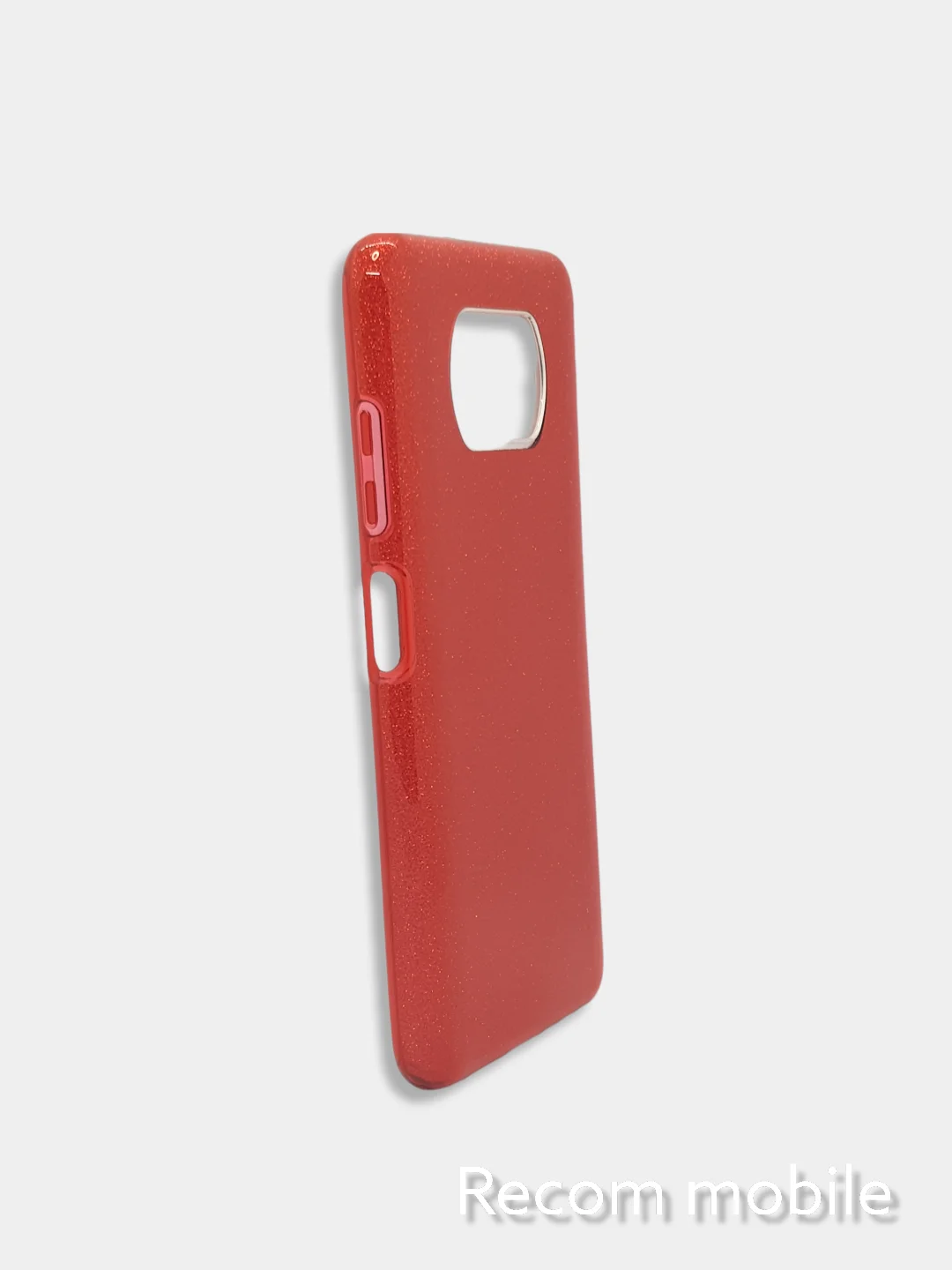 Красный чехол блестящий Xiaomi Poco X3 NFC, Poco X3 Pro, накладка c блёстками