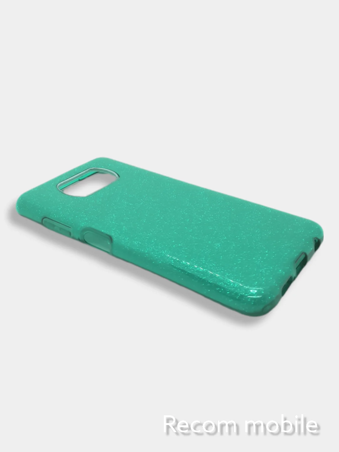 Бирюзовый чехол блестящий Xiaomi Poco X3 NFC, Poco X3 Pro, накладка c блёстками