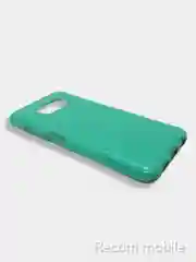 Бирюзовый чехол блестящий Xiaomi Poco X3 NFC, Poco X3 Pro, накладка c блёстками