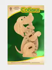 Алый eco Конструктор сборный детский деревянный, с шестеренками, 3+