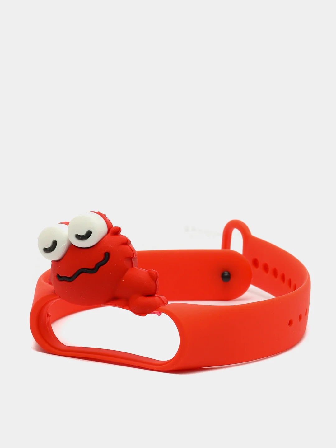 Алый силиконовый ремешок Xiaomi Mi Band 3 и Band 4 "Мультяшки"