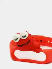 Алый силиконовый ремешок Xiaomi Mi Band 3 и Band 4 "Мультяшки"
