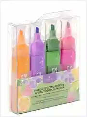 Набор текстовых маркеров ароматизированных, Lorex rich fruit Pastel, 1-3,5 мм, скошенный