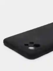 Черный силиконовый чехол Samsung Galaxy A03 (Самсунг Галакси А03) прозрачный