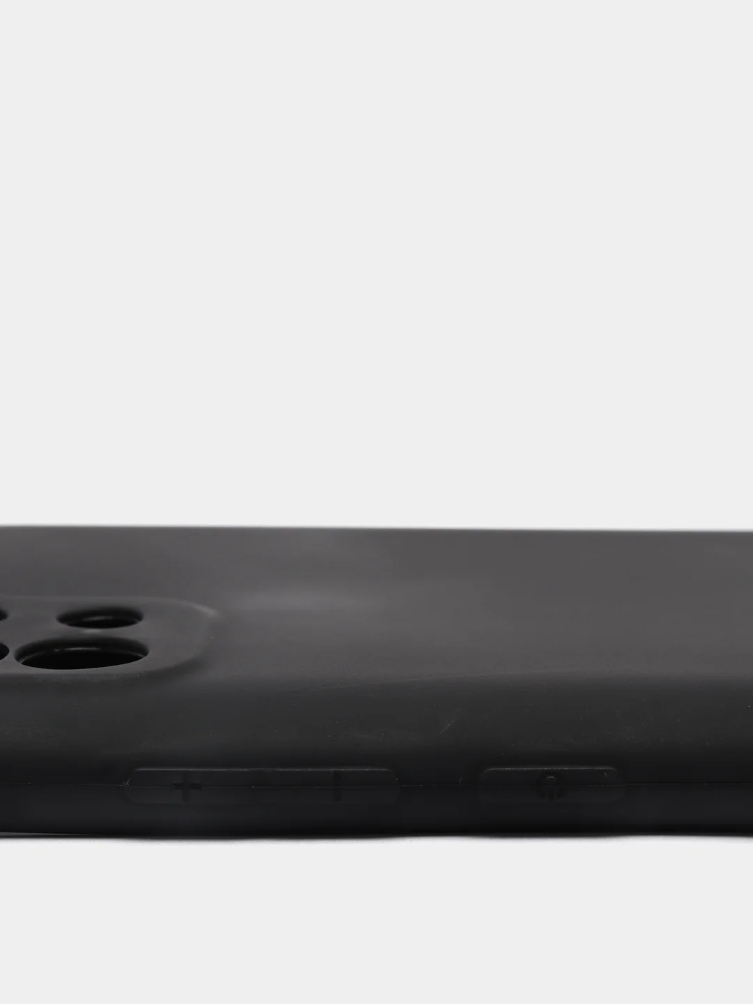 Черный силиконовый чехол Samsung Galaxy A03 (Самсунг Галакси А03) прозрачный