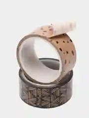 Клейкие WASHI-ленты для декора "Кофейные цвета", 15 мм х 3 м, 7 шт