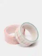 Клейкие WASHI-ленты для декора "Оттенки розового", 15 мм х 3 м, 7 шт