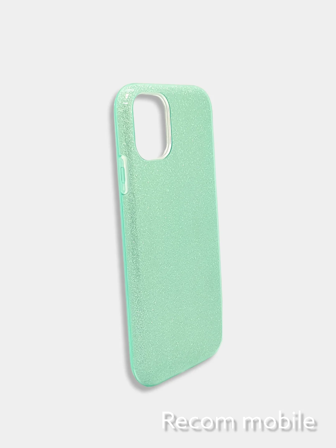 Бирюзовый чехол блестящий для iPhone 11, накладка c блёстками Айфон 11