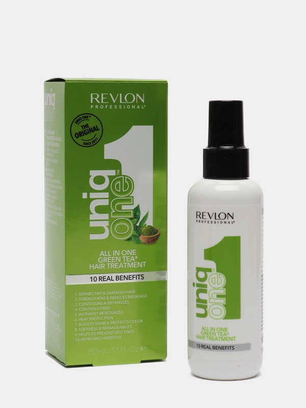 Маска-спрей несмываемая с ароматом зеленого чая Revlon Professional UNIQ ONE, 150 мл