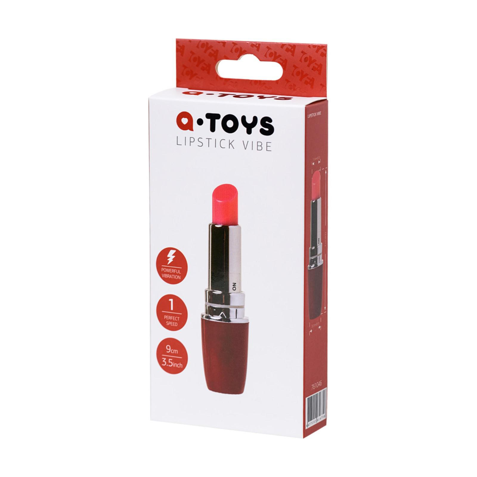 Вибромассажёр Toyfa A-toys Lipstick, ABS пластик, цвет красный, 9 см купить  по цене 782 ₽ в интернет-магазине KazanExpress