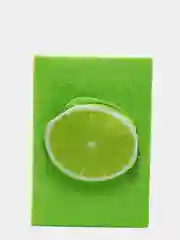 Салатовый блокнот "Фрукты" с монетницей, цвет ассорти, 14,5 х 21 см, 80 л