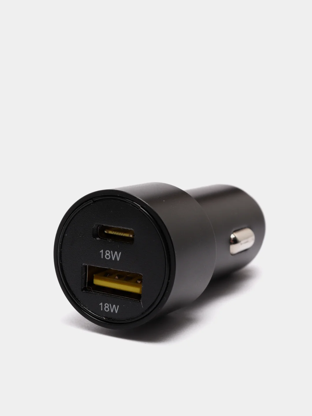 Черный автомобильное зарядное устройство, 2 USB, 3.1А, быстрая зарядка 18 Вт