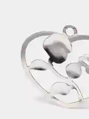 Серебряный металлическая основа "Любовное средце" для подвесок, пин, ожерелье, цепочка, украшение