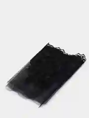 Черный кружево широкое на сетке, капрон