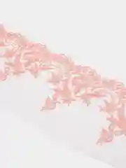Пудровый кружево широкое на сетке, капрон