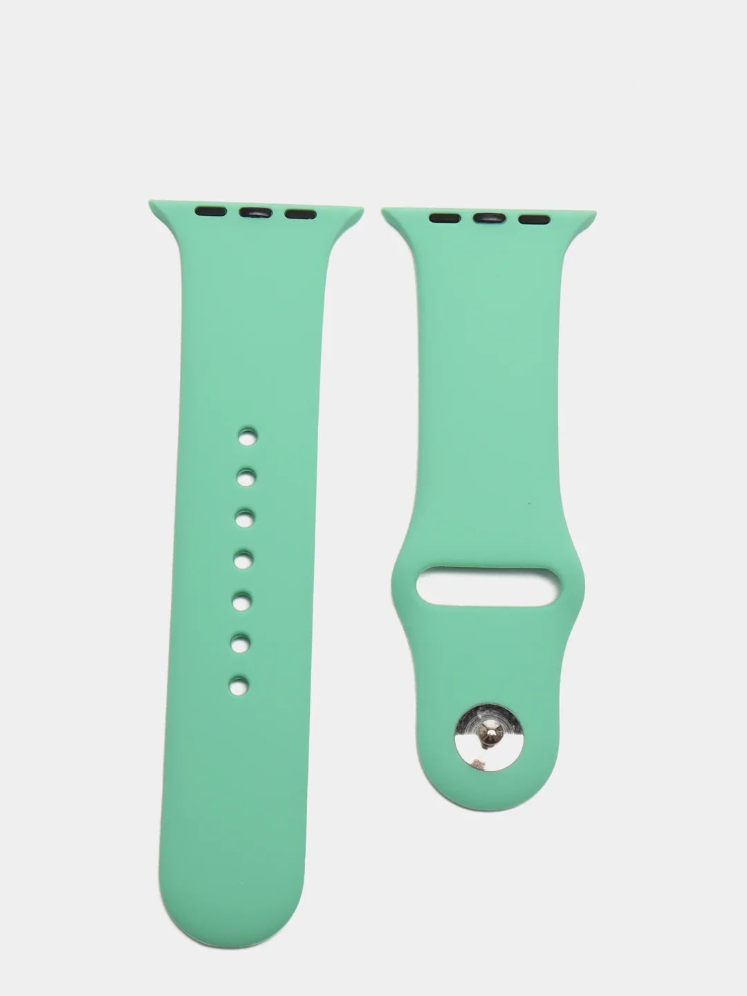 Бирюзовый спортивный силиконовый ремешок для Apple Watch 1/2/3/4/5 размер 42-44
