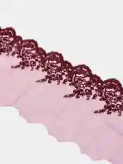 Бордовый кружево капрон на сетке,упаковка 1 метр