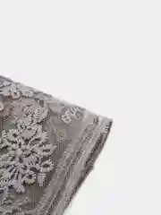 Серый кружево на сетке,(BLUMARINE- оригинал) 14 см х 1 м