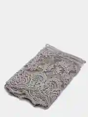 Серый кружево на сетке,(BLUMARINE- оригинал) 14 см х 1 м