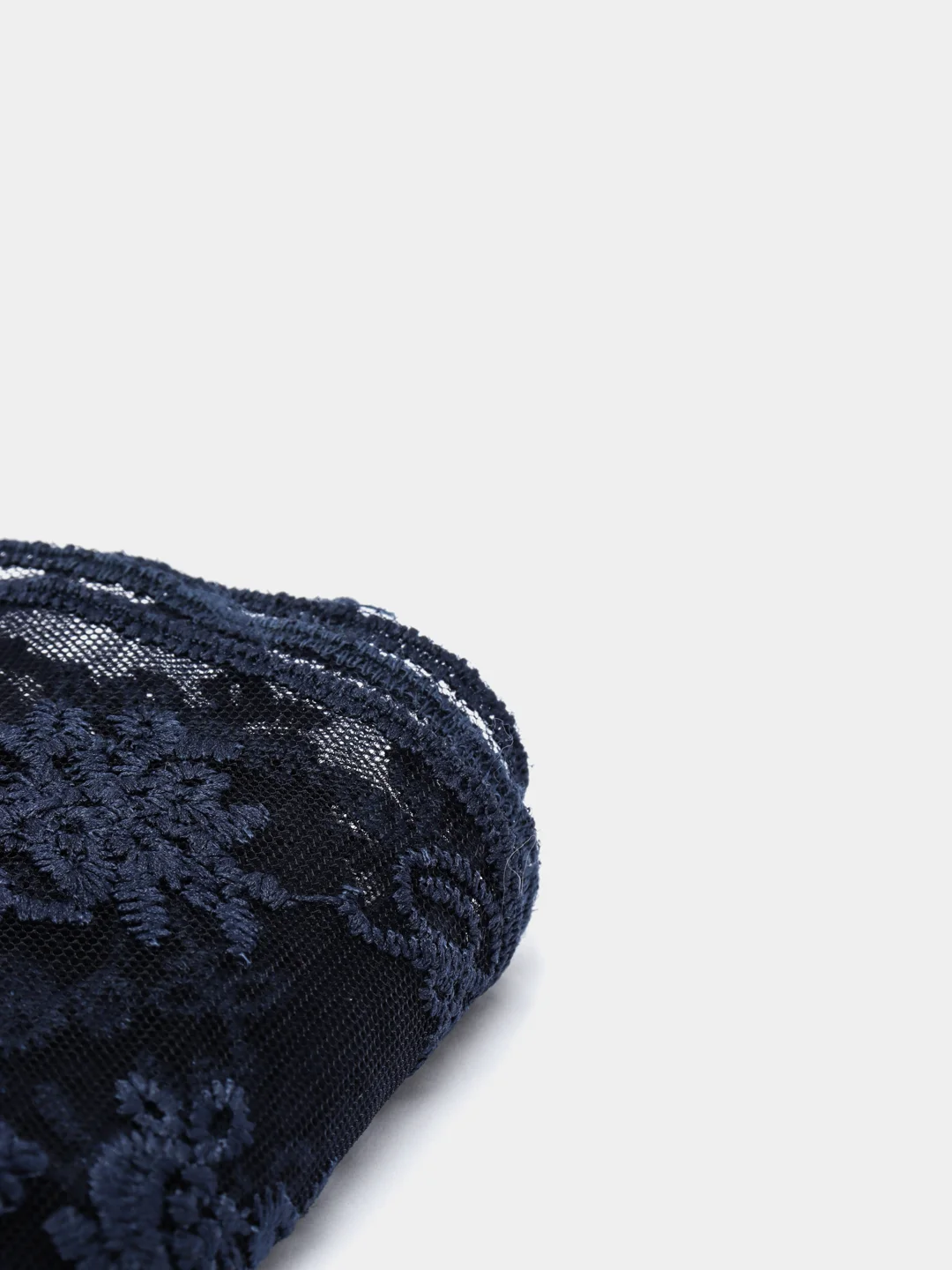 Темно-синий кружево на сетке,(BLUMARINE- оригинал) 14 см х 1 м