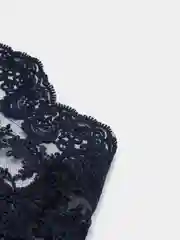 Темно-синий кружево на сетке,(BLUMARINE- оригинал) 14 см х 1 м