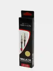 Золотой аудио кабель AUX WALKER WCA - 720 в матерчатой обмотке