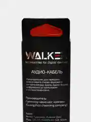 Красный аудио кабель AUX WALKER WCA - 720 в матерчатой обмотке