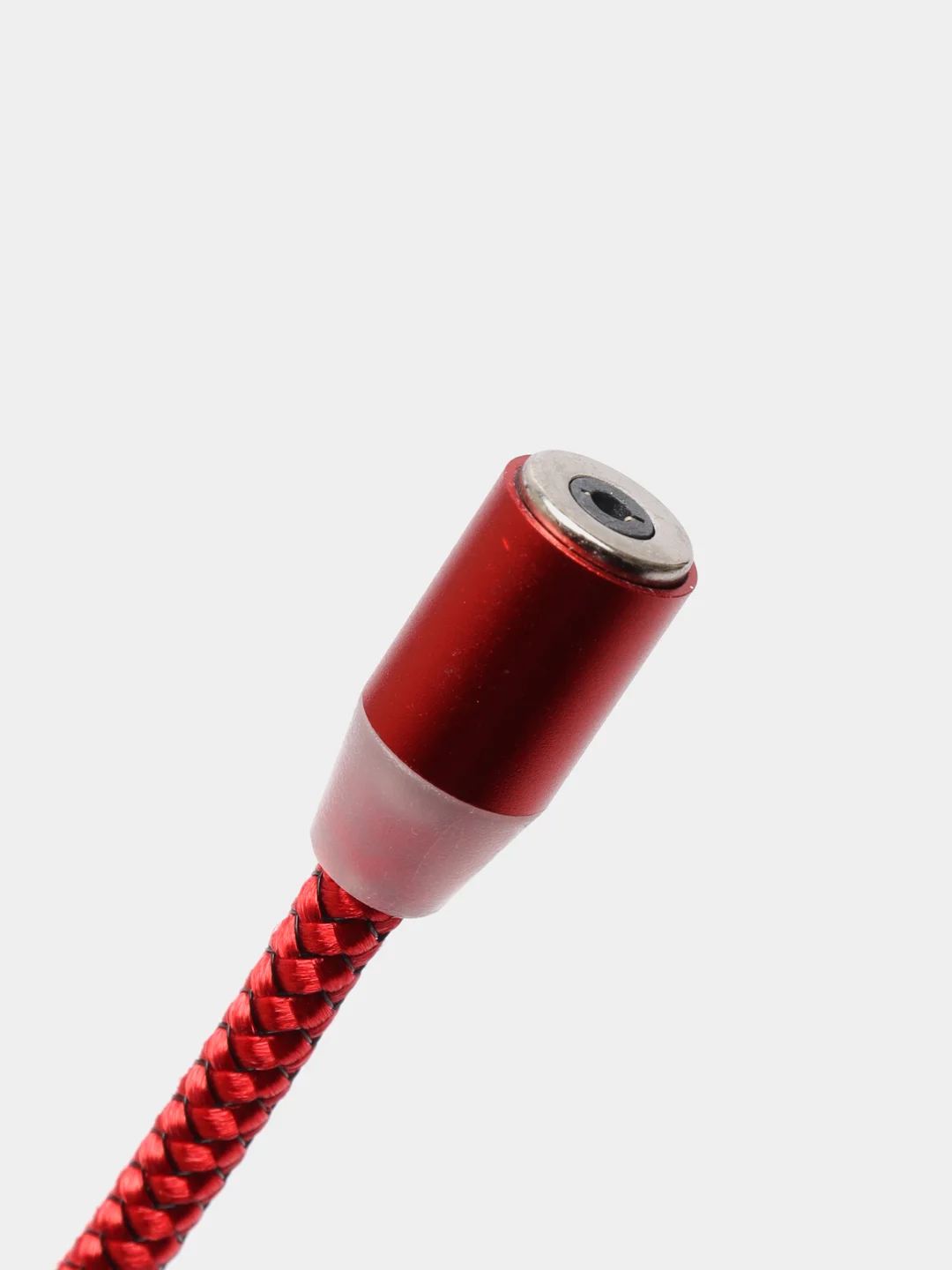 Красный магнитный USB-кабель 3 в 1 с 3-мя разъемами microusb, type C, Lightning, 3 цвета