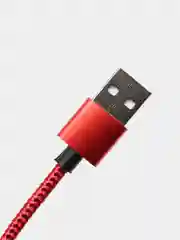 Красный магнитный USB-кабель 3 в 1 с 3-мя разъемами microusb, type C, Lightning, 3 цвета
