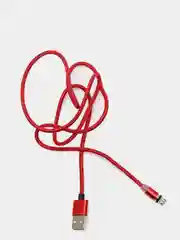 Красный магнитный USB-кабель 3 в 1 с 3-мя разъемами microusb, type C, Lightning, 3 цвета