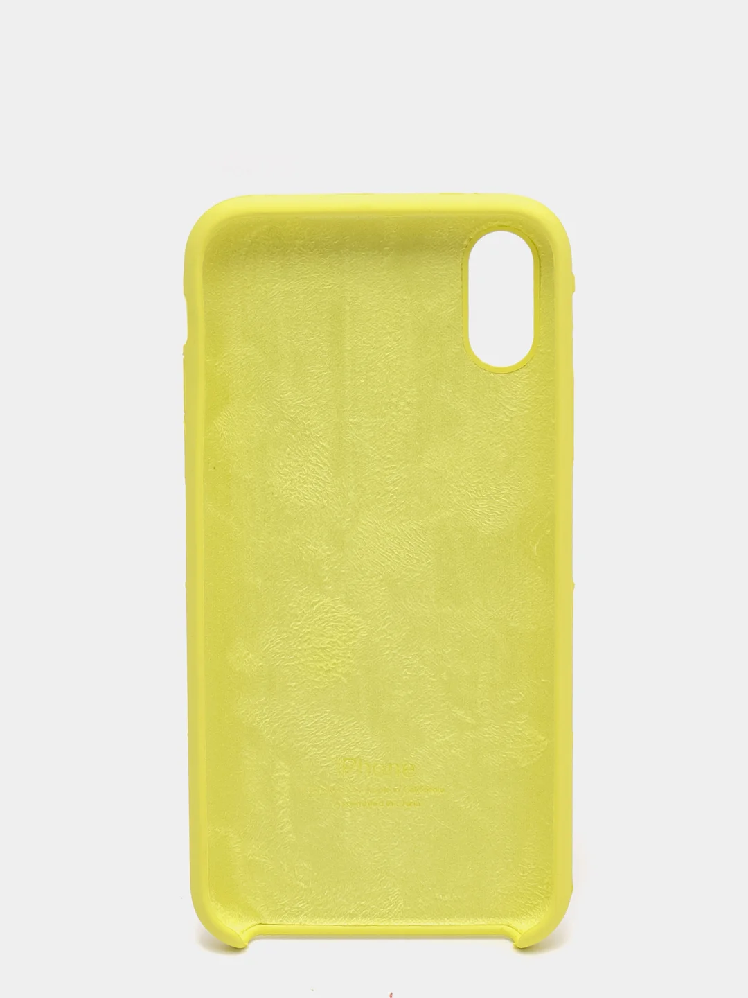 Лимонный чехол Silicon Case для iPhone X/XS