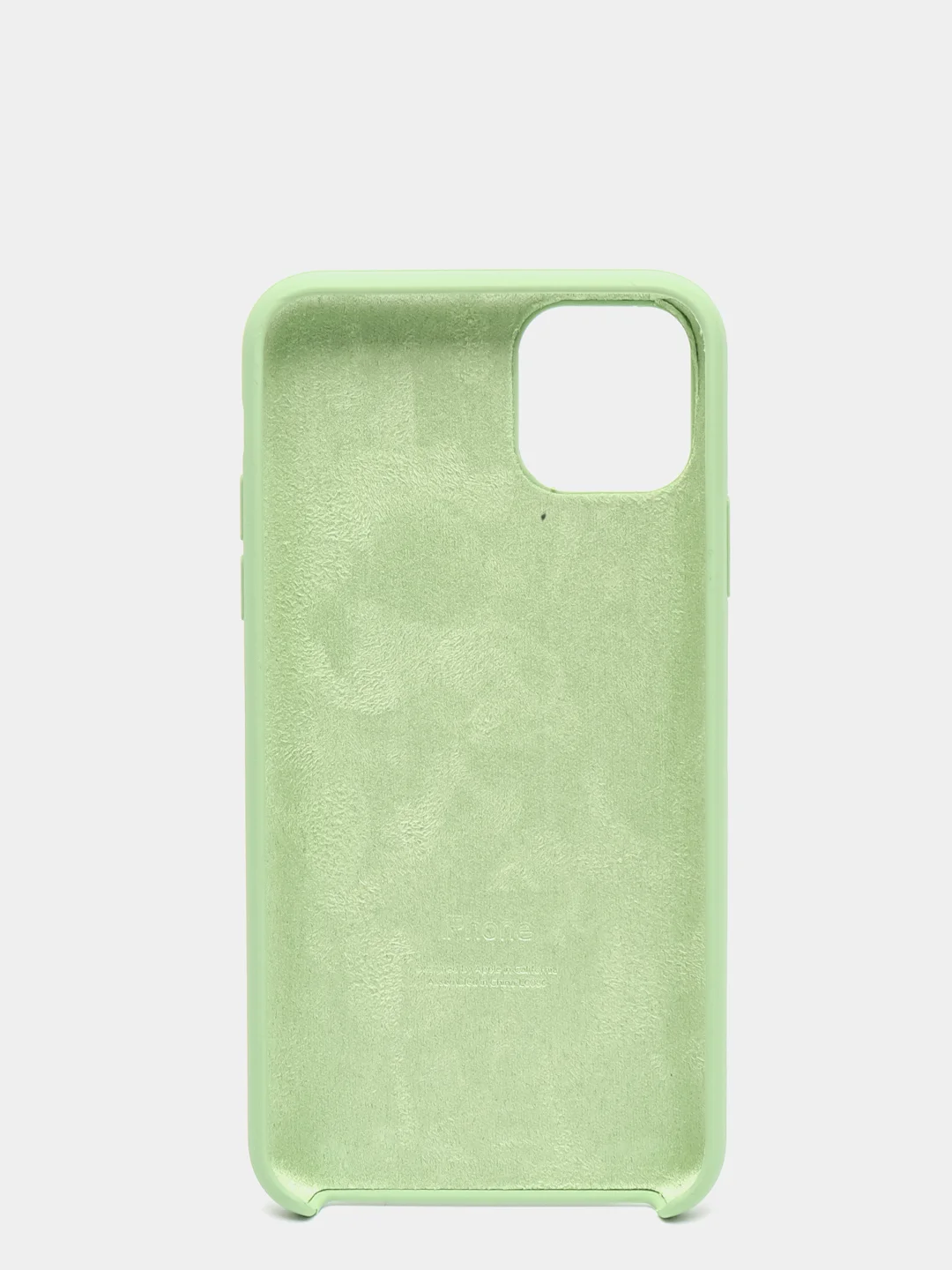 Зеленый чехол накладка Apple Silicone Case для iPhone 11 Pro Max soft-touch айфон защитный