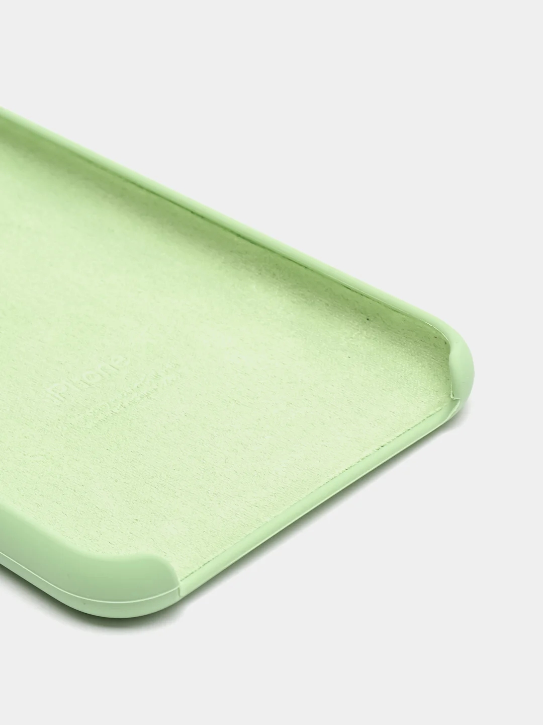 Зеленый чехол накладка Apple Silicone Case для iPhone 11 Pro Max soft-touch айфон защитный