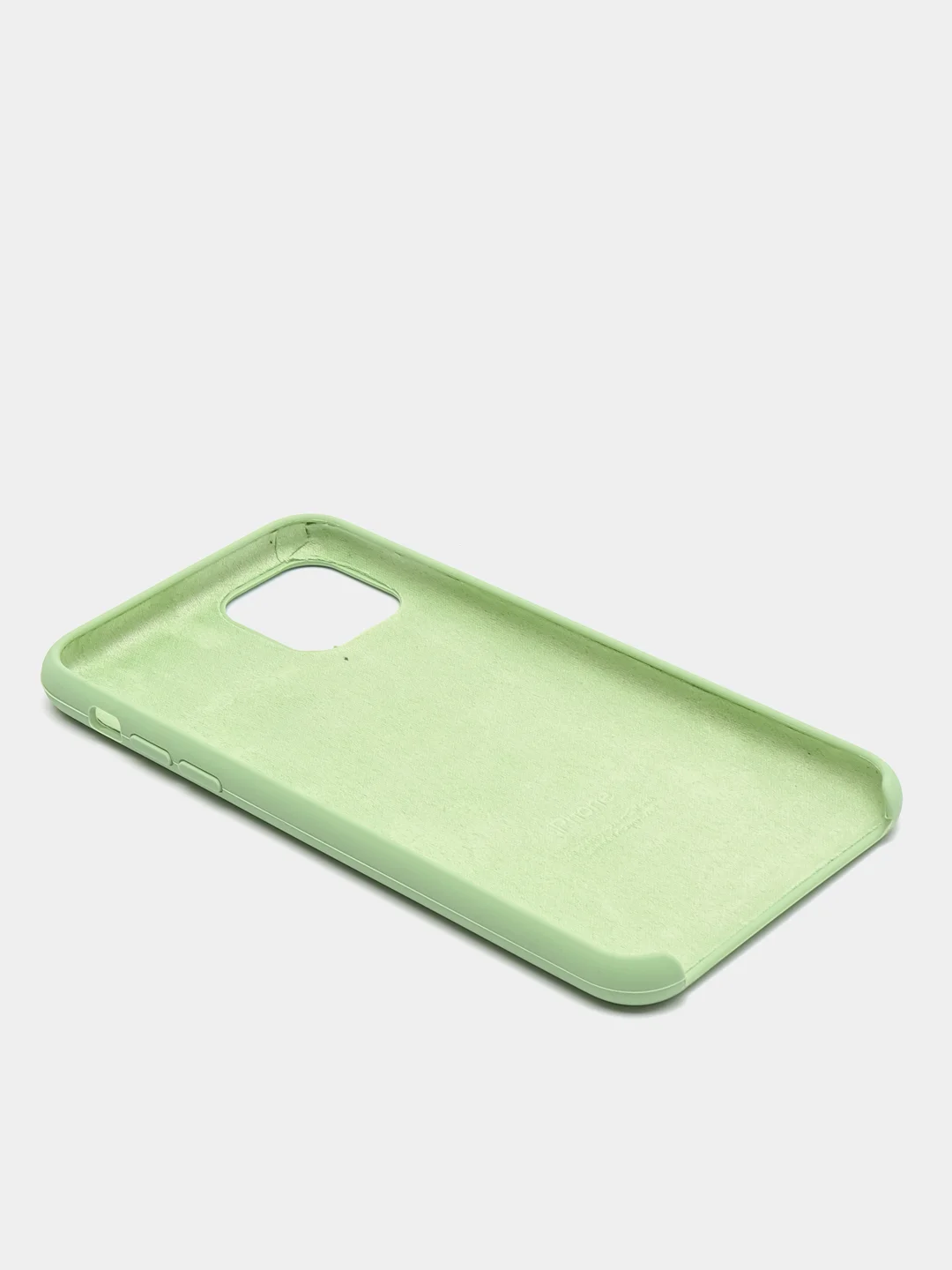 Зеленый чехол накладка Apple Silicone Case для iPhone 11 Pro Max soft-touch айфон защитный