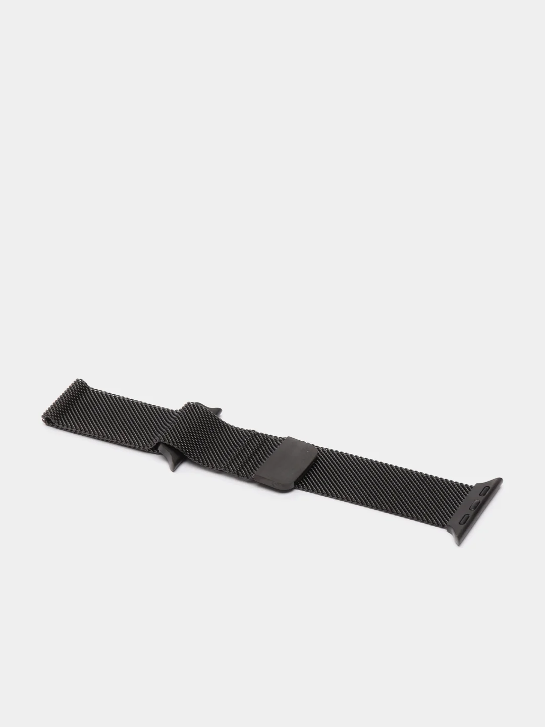 Черный ремешок для смарт - часов Apple Watch "Миланская петля", металлический браслет