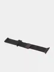 Черный ремешок для смарт - часов Apple Watch "Миланская петля", металлический браслет