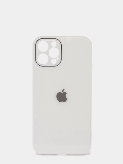 Защитный стеклянный чехол для iphone 12pro с яблоком