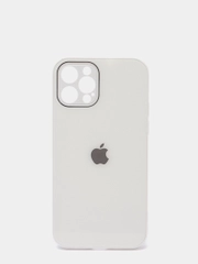 Защитный стеклянный чехол для iphone 12Pro Max 6.7 с яблоком