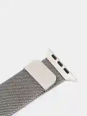 Серебряный ремешок для смарт - часов Apple Watch "Миланская петля", металлический браслет
